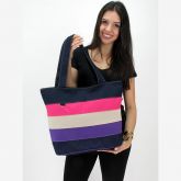 Bolsa Popular Tecido 99850 marinho pink bege lilas